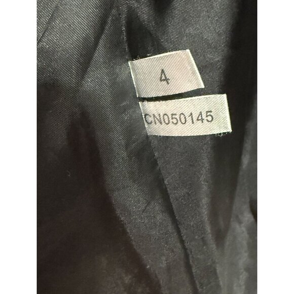 New York & Co. Women's Wool-Blend Double-Breasted Coat Sz 4 Gray Classic Style - Picture 10 of 11